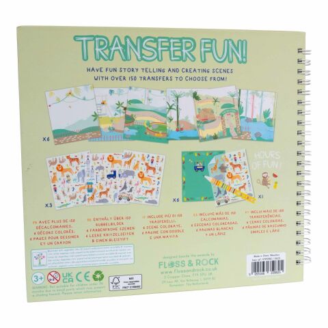 Floss & Rock Transfer Fun Aktivite Kitabı / Jungle