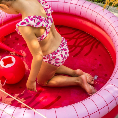Quut Dippy Şişme Çocuk Yüzme Havuzu / Çap 120 cm /Cherry