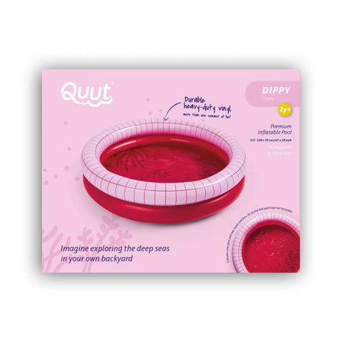 Quut Dippy Şişme Çocuk Yüzme Havuzu / Çap 120 cm /Cherry