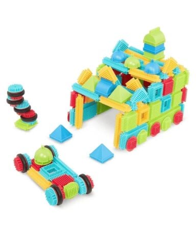 Battat - Bristle Blocks Yapı Oyuncakları - Basic Builder Set - 112 Parça