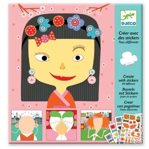 Djeco Yapıştırma Kartları / All Different