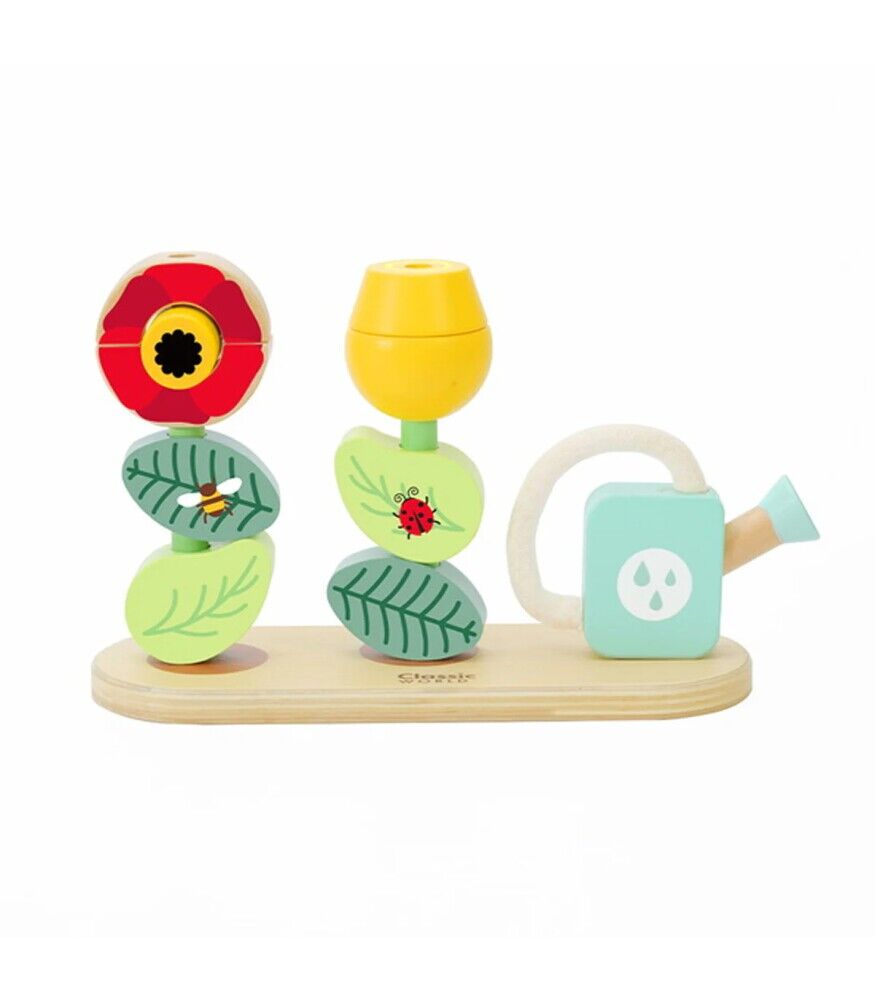 Classic World Ahşap Dizme Oyunu - Flower Garden