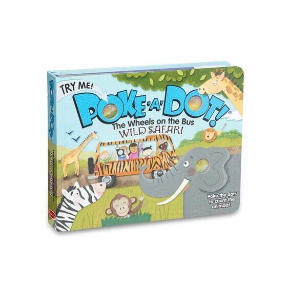 Melissa & Doug Poke-A-Dot - İnteraktif Kitap - The Wheels on the Bus - Safari