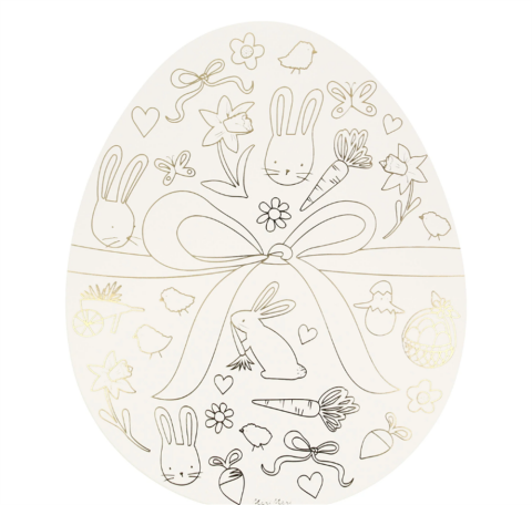 Meri Meri - Easter Boyanabilir Servis Matı