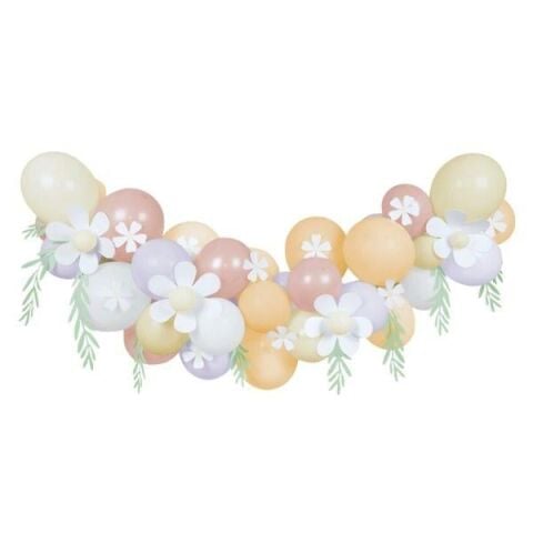 Meri Meri - Papatya Balon Zinciri - Pastel - 51 Balon