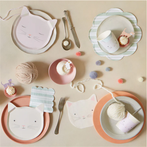 Meri Meri - Kedi Peçeteler - Cat Napkins - 16'Lı