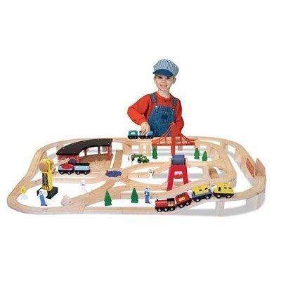 Melissa&Doug Ahşap Tren ve Ray Seti