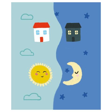 Clementoni Little Match Puzzle - Gece ve Gündüz