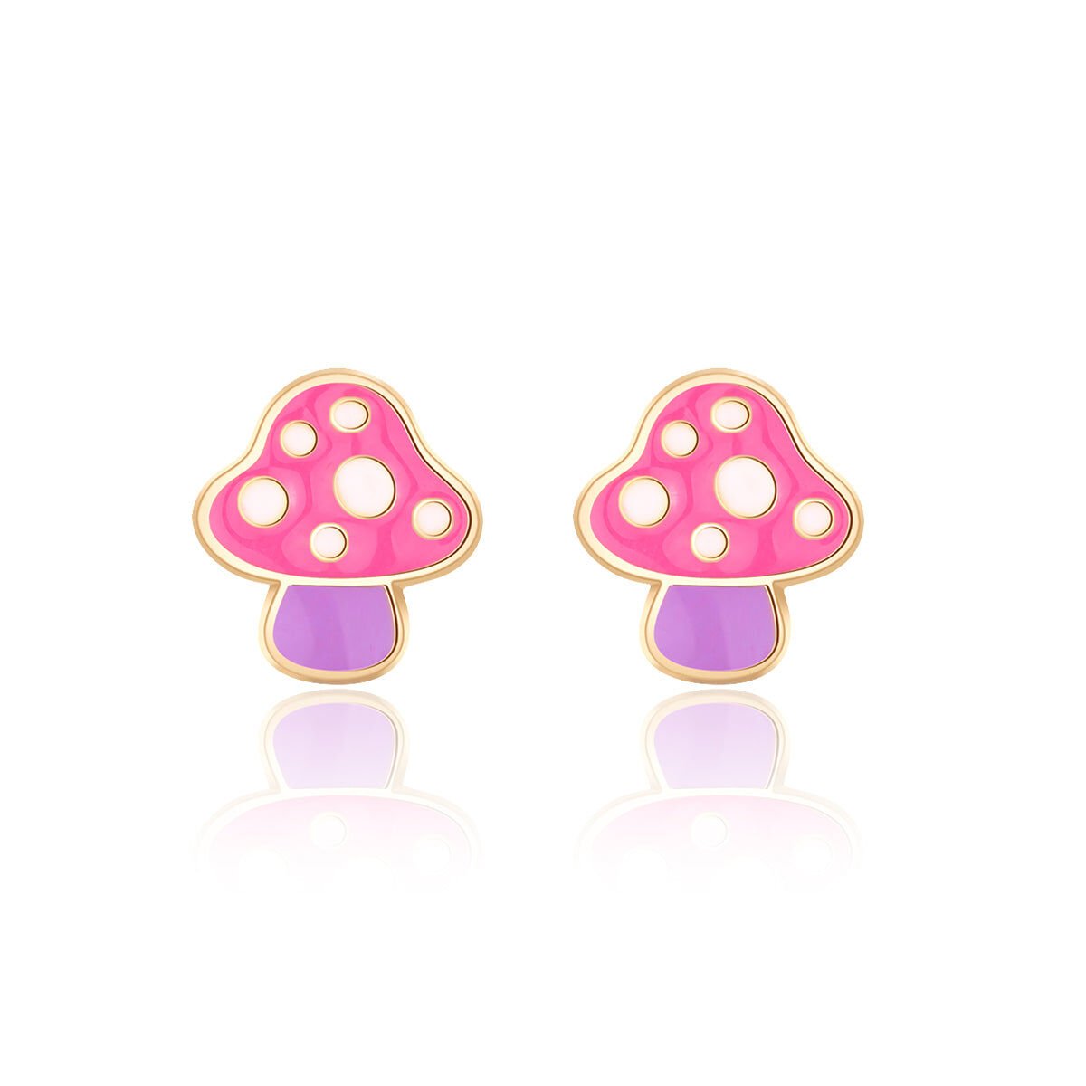 Cutie Studs / Küpe- Mini Mushroom