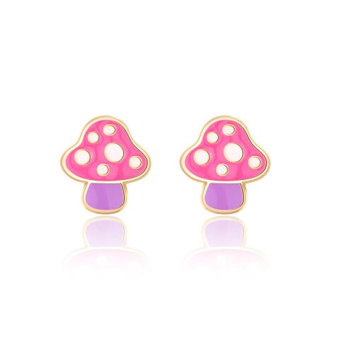 Cutie Studs / Küpe- Mini Mushroom