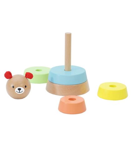 Classic World Ahşap Sıralama Oyuncağı - Bear Tower