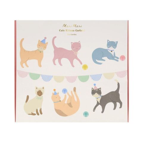 Meri Meri - Cute Kittens Garland - Yavru Kediler Asılan Süs