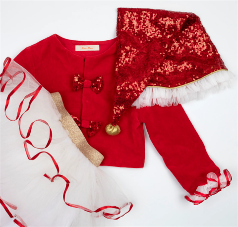 Meri Meri - Santa's Little Helper Kostüm / 3-4 Yaş