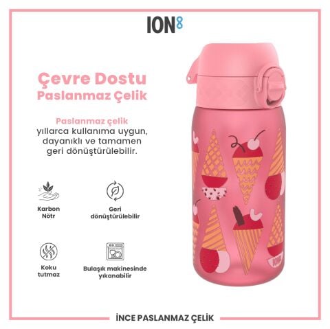 Ion8 - Çocuk Suluk - Dondurma- 350 ml - Sızdırmaz - BPA İçermeyen