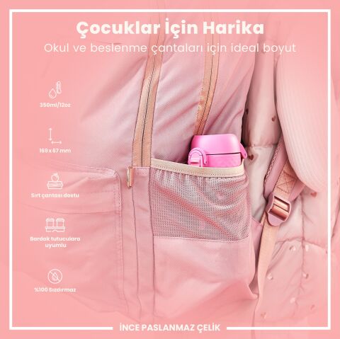 Ion8 - Çocuk Suluk - Dondurma- 350 ml - Sızdırmaz - BPA İçermeyen
