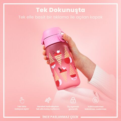 Ion8 - Çocuk Suluk - Dondurma- 350 ml - Sızdırmaz - BPA İçermeyen