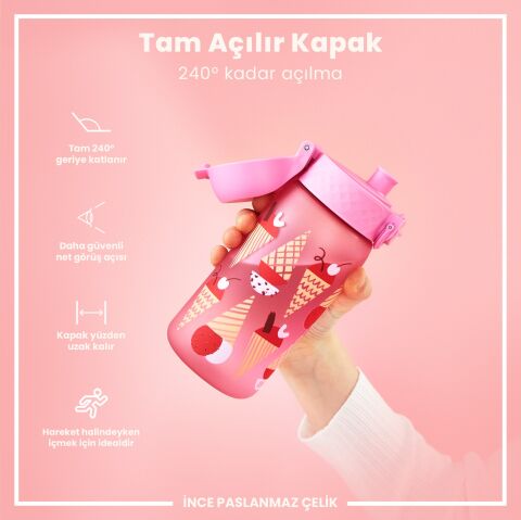 Ion8 - Çocuk Suluk - Dondurma- 350 ml - Sızdırmaz - BPA İçermeyen
