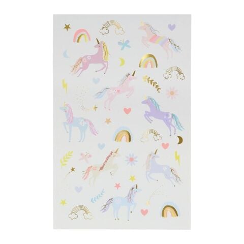 Meri Meri - Unicorn Tattoos - Unicorn Geçici Dövmeleri - 2'Li