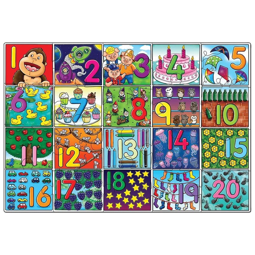 Orchard Toys Big Number Puzzle 3-6 Yaş Posterli Sayılar Yapbozu