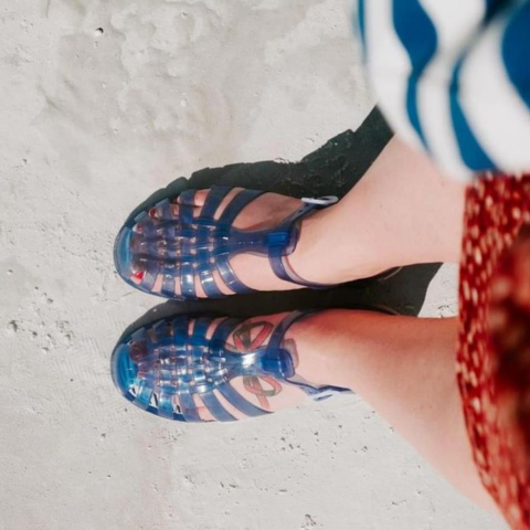Meduse Sun Cobalt Sandals - Sandalet Şeffaf Mavi