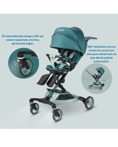 Micro - Baby Cruiser Bebek Arabası 360 Matcha