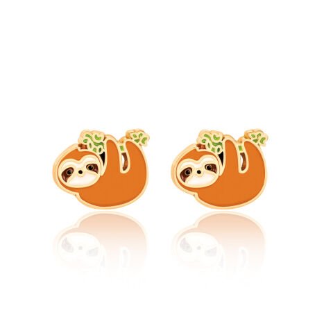 Cutie Studs / Küpe- Playful Sloth
