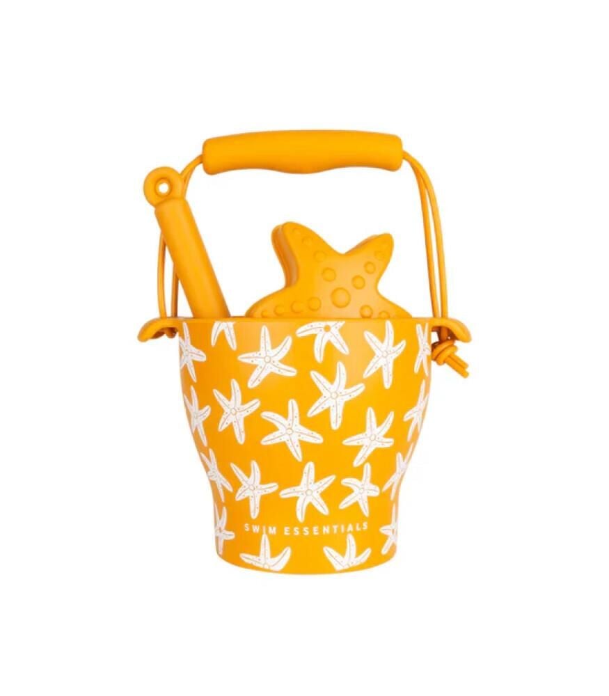 Swim Essentials Sea Star Silikon Oyuncak Seti - Kova, Kürek ve 3 adet Kalıp