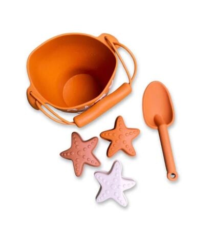 Swim Essentials Sea Star Silikon Oyuncak Seti - Kova, Kürek ve 3 adet Kalıp
