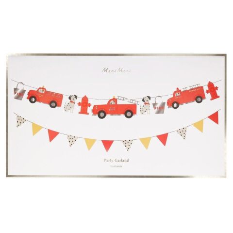 Meri Meri - Fire Truck Garland - İtfaiye Asılan Süs