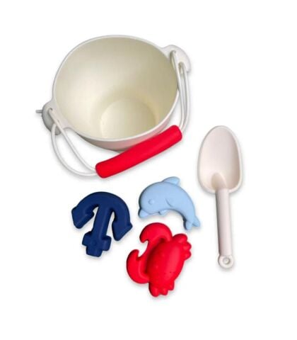 Swim Essentials Ocean Silikon Oyuncak Seti - Kova, Kürek ve 3 adet Kalıp