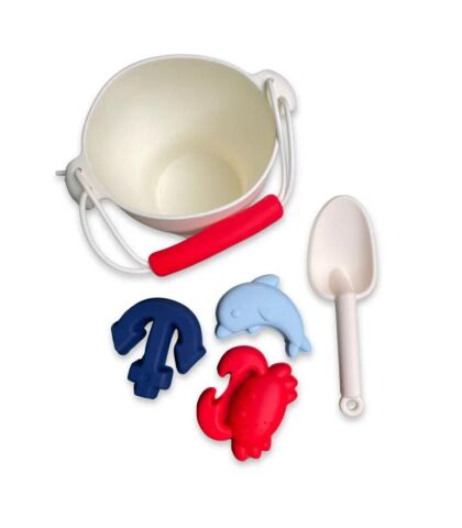 Swim Essentials Ocean Silikon Oyuncak Seti - Kova, Kürek ve 3 adet Kalıp