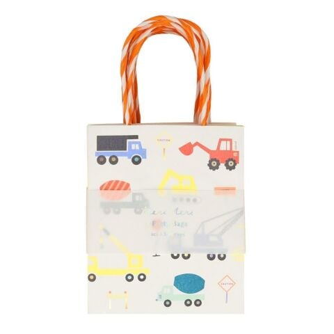Meri Meri - Construction Party Bag - İnşaat Parti Çantaları - 8'Li