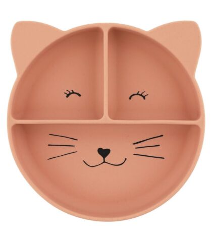 Trixie  Silicone Divided Suction Plate Mrs. Cat - Silikon Bölmeli Tabak