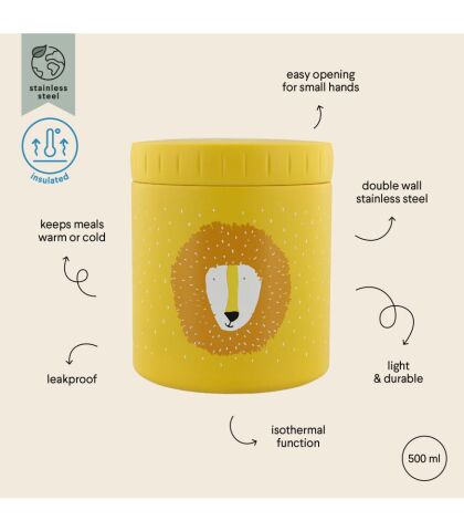 Trixie Insulated Lunch Pot 500 ml - Termal Öğle Yemeği Kabı - Mr. Lion