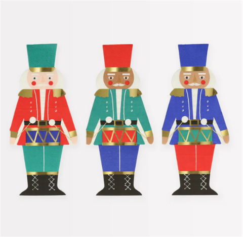 Meri Meri - Nutcracker Napkins - Nutcracker Peçeteler (16'Lı)