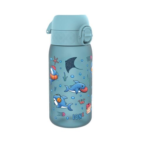 Ion8 - Çocuk Suluk - Mavi Köpekbalığı - 350 ml - Sızdırmaz - BPA İçermeyen
