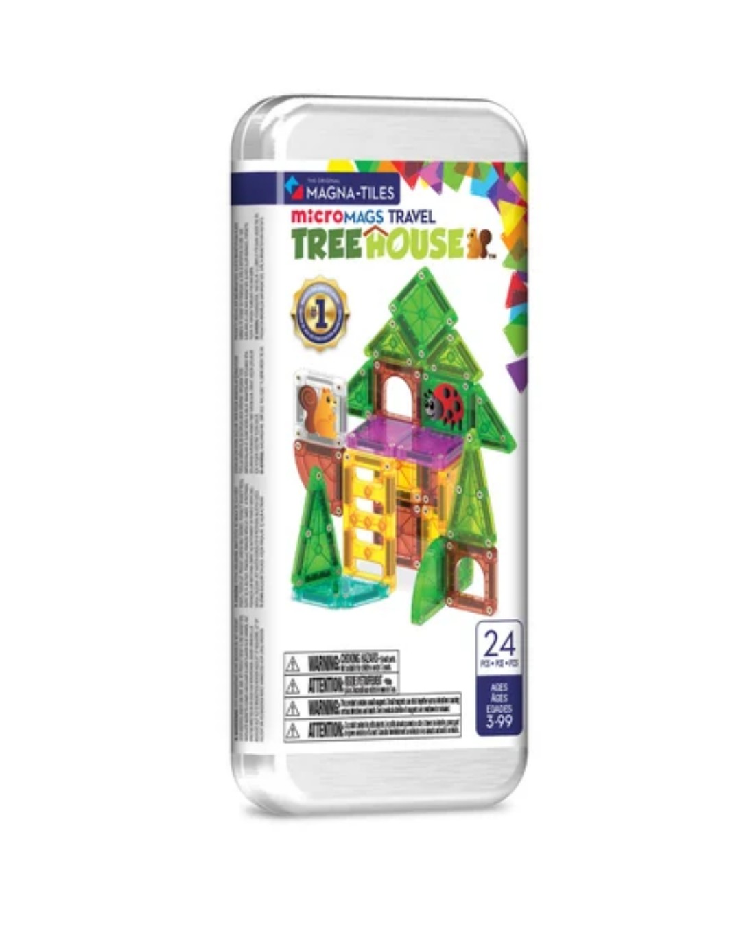 Magna-Tiles - Travel Set - Ağaç Ev - 24 Parça