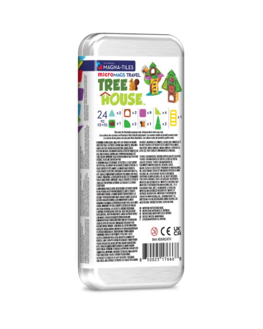 Magna-Tiles - Travel Set - Ağaç Ev - 24 Parça