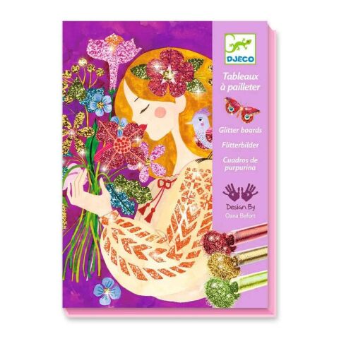 Djeco Simli Sanat Seti / The Scent Of Fowers - Glitter Board