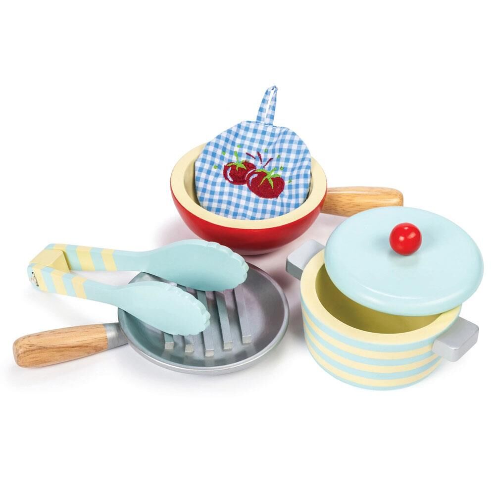 Le Toy Van Tencere ve Tava Seti - Wooden Pots & Pans Set