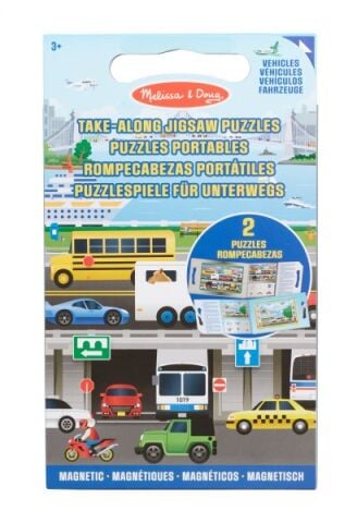 Melissa and Doug Mıknatıslı 2x15 Yapboz Seti - Araçlar