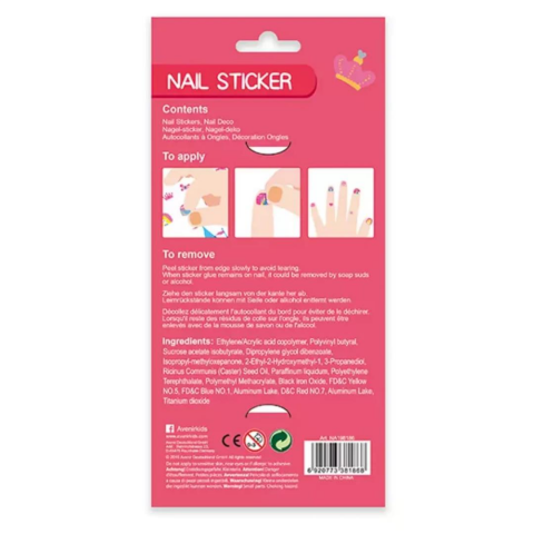 Avenir Simli Tırnak Çıkartmaları - Princess