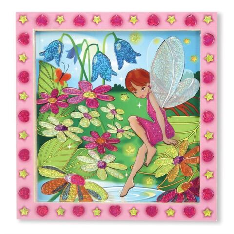 Melissa&Doug Tablo - Yapıştır Yarat - Çiçek Bahçesi ve Peri