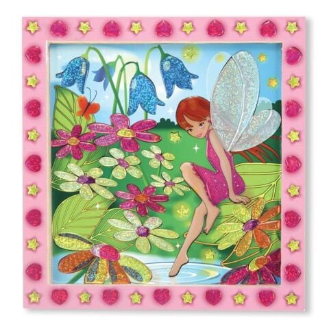 Melissa&Doug Tablo - Yapıştır Yarat - Çiçek Bahçesi ve Peri