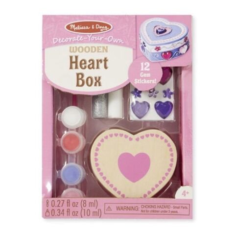 Melissa&Doug Ahşap Kalp Kutu - Sen Yap Sen Oyna