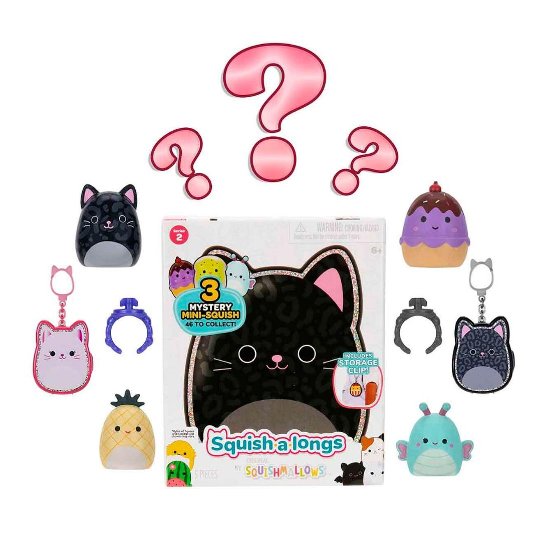 Squishmallows Squish-a-longs Yüzük + 3 Figür Çantalı Set 2