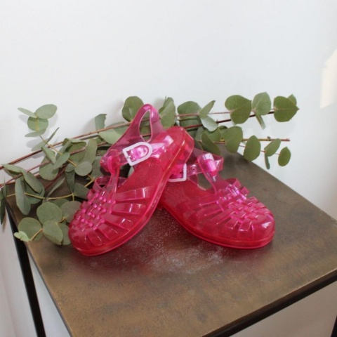 Meduse Sun Groseille Sandals - Sandalet Şeffaf Pembe