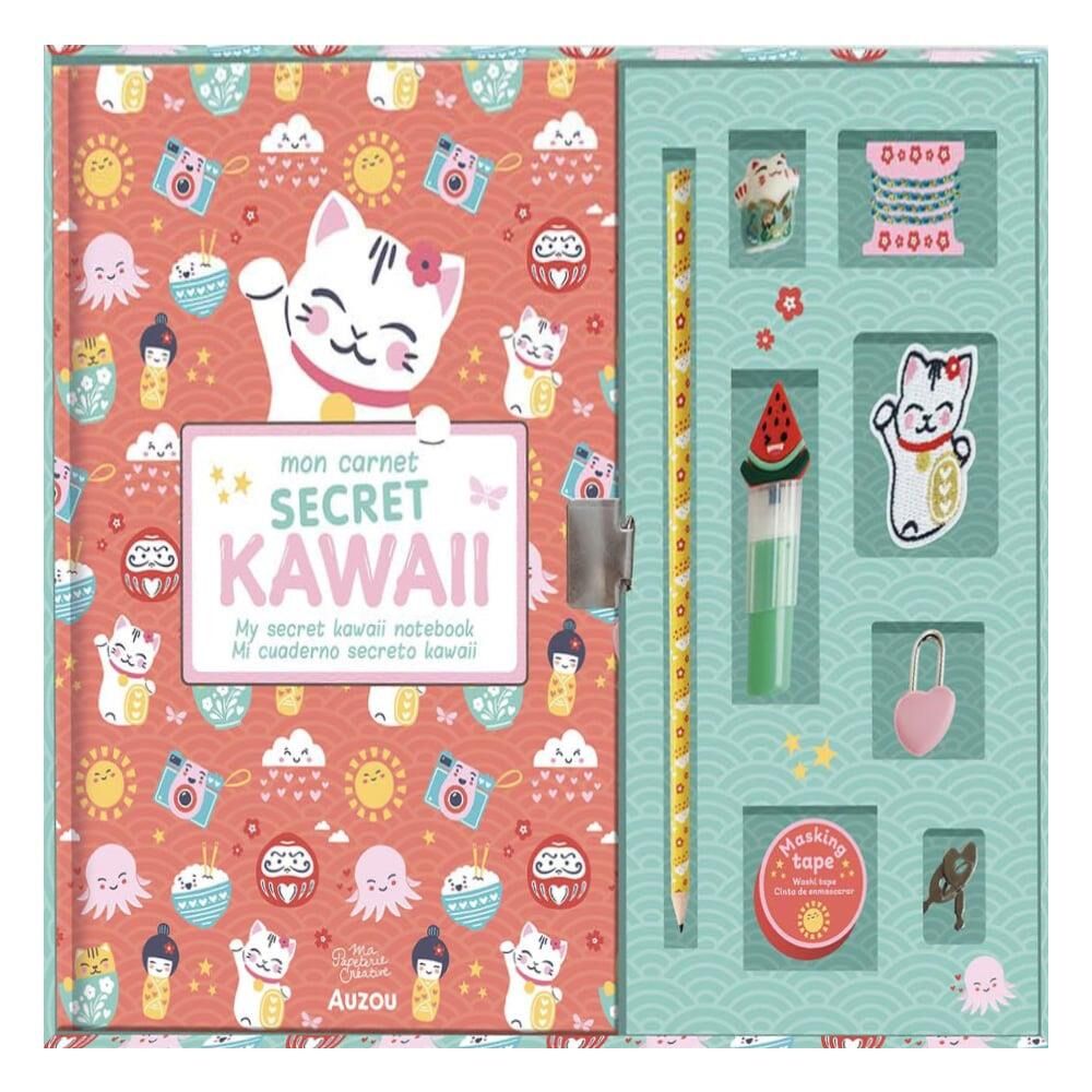 Auzou Toys - Yaratıcı Kırtasiyem - Kawaii Defter ve Kırtasiye Seti