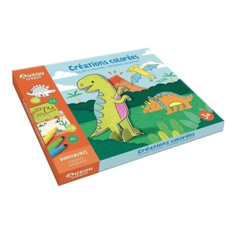 Auzou Toys - My Artistic Kit - Colourful Creations - Dinosaurs