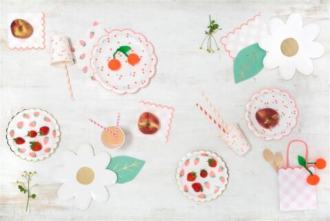 Meri Meri - Strawberry Napkins - Çilek Peçete - S